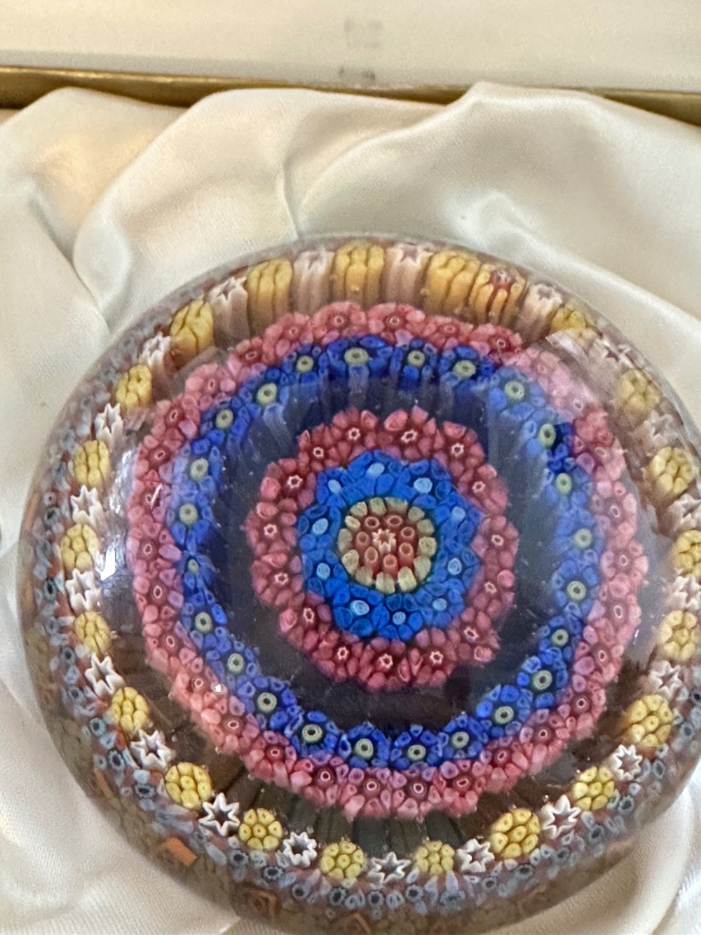 Baccarat Millefiori art glass paperweight